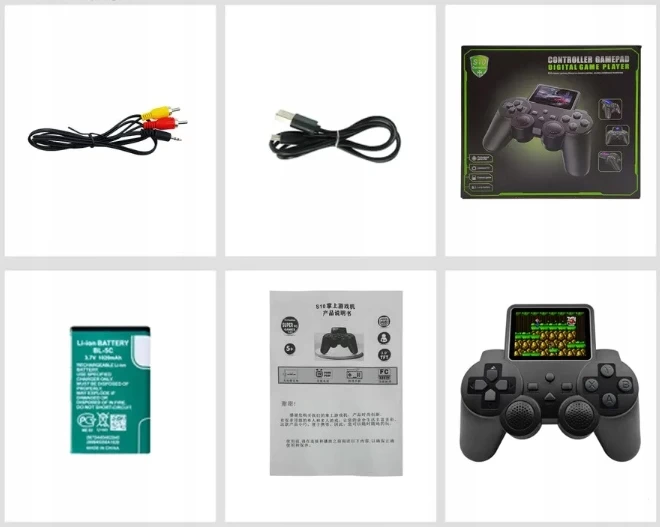Konsola przenośna gamepad 520 gier zestaw