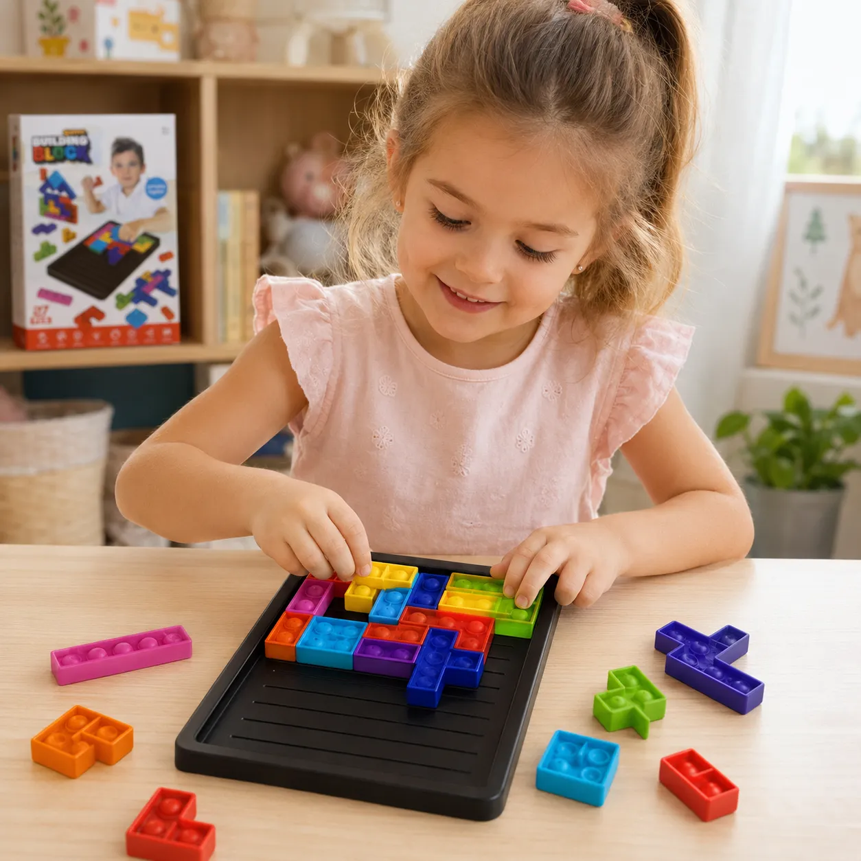 Gra logiczna Building Block Pop It