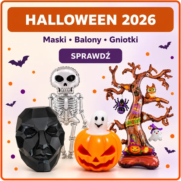 Halloween 2026 – maski, balony i gniotki. Sprawdź produkty KochamZabawki.eu