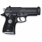 Czarny pistolet airsoft FF-V1 widoczny z prawego boku na białym tle