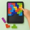 Gra logiczna Building Block Pop It gumowe klocki