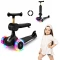 Hulajnoga dla dzieci Jeździk Lemoo 2w1 Czarna Trójkołowa Kocham Zabawki