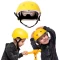 Kask żółty dziecięcy rowerowy na hulajnogę SafeU