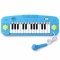 Niebieski keyboard dla dzieci z 25 klawiszami i mikrofonem