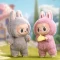 Labubu Exciting Macaron The Monsters – Pluszowy Brelok