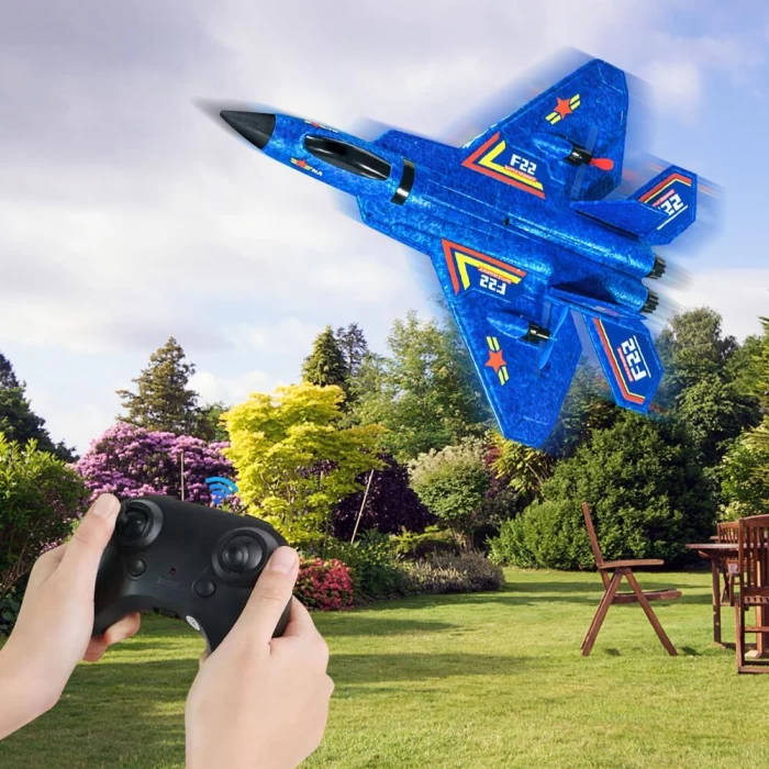 Samolot RC F-22 Zdalnie Sterowany LED Pianka EPP 100m