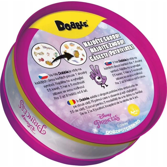 Dobble Disney Princess – urocza gra obserwacyjna dla dzieci