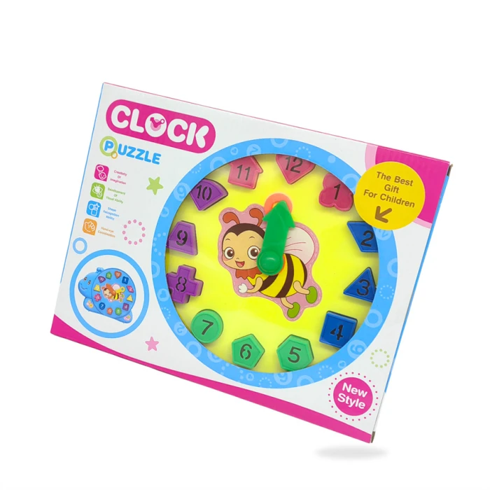 Zegar Edukacyjny z Sorterem – Żółwik / Żabka