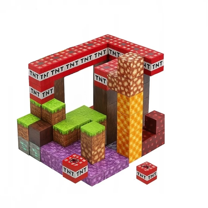 Klocki Magnetyczne Minecraft – kreatywna zabawa dla dzieci