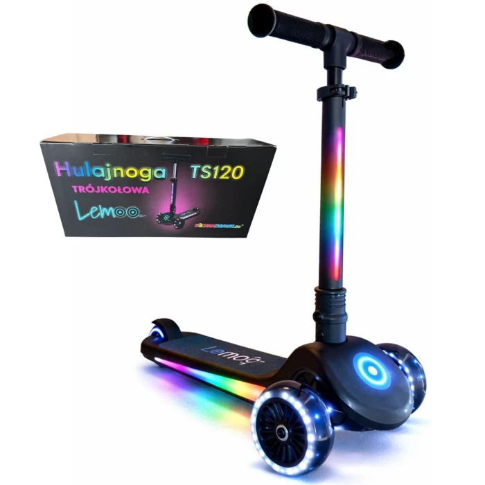 Hulajnoga 3 kołowa LED Lemoo Spark TS120