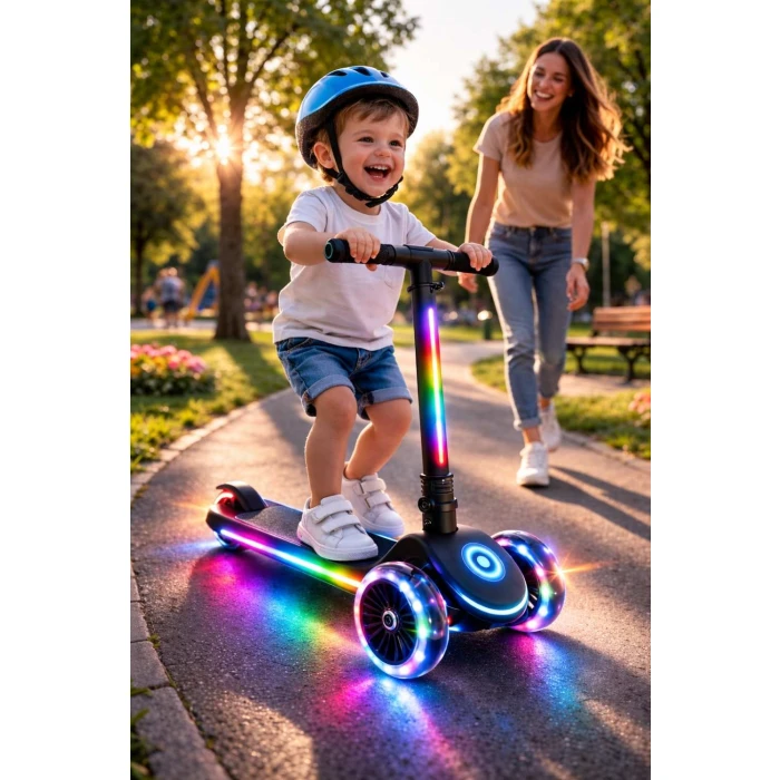 Lemoo Spark 3 i dziecko w parku