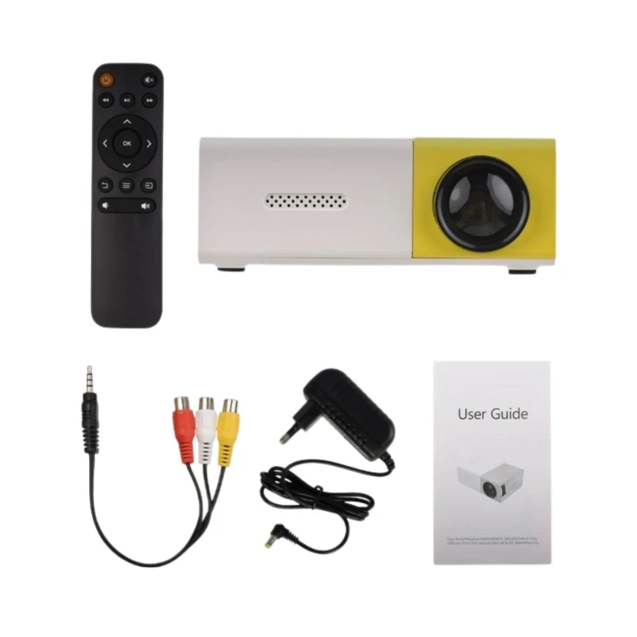 Mini Projektor LED Full HD – Przenośny Rzutnik do Domowego Kina, Bajek i Filmów