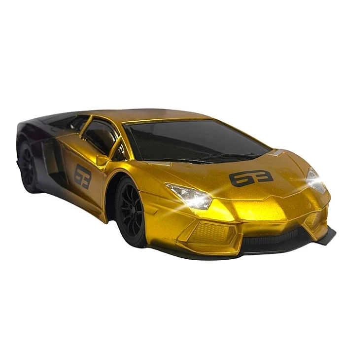 Samochód zdalnie sterowany RC Sportowy 1:16 – świecące światła, pilot, 6+