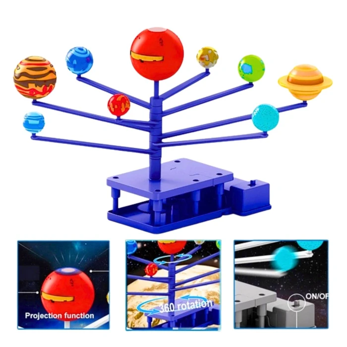 Obrotowy Układ Słoneczny z Projektorem dla dzieci - Stem