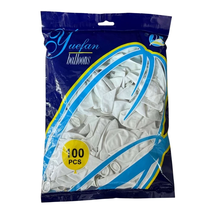Balony Lateksowe Białe – 30 cm | 1, 25, 50 lub 100 szt.