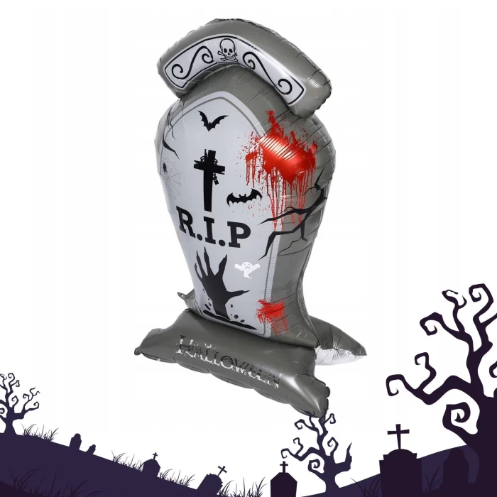 Balon Foliowy „Nagrobek R.I.P.” – 150 x 58 cm