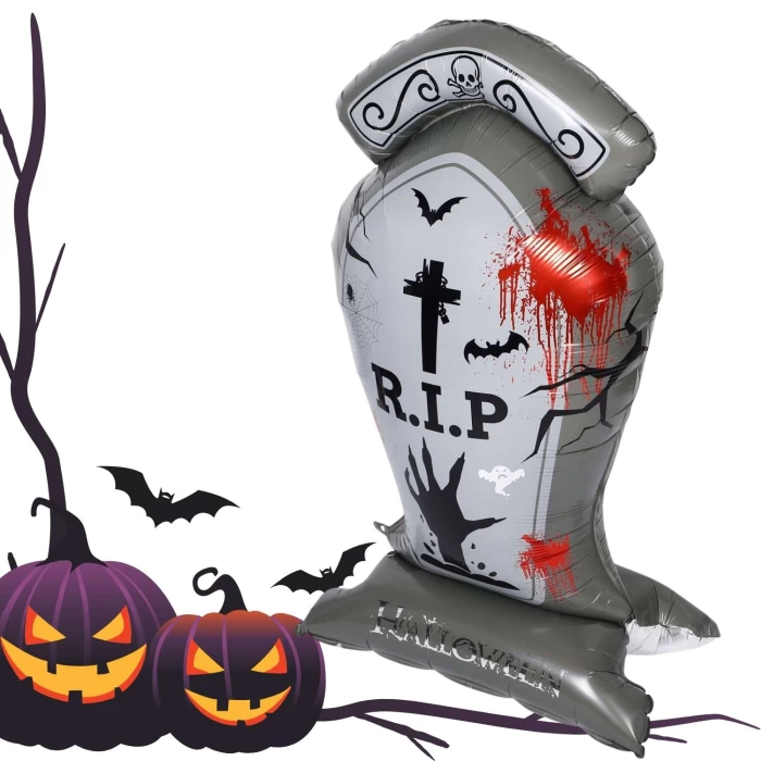 Balon Foliowy „Nagrobek R.I.P.” – 150 x 58 cm