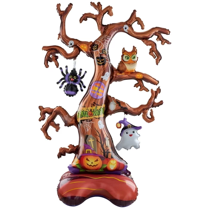 Balon foliowy Upiorne Drzewo 133 cm – kolorowa dekoracja na Halloween
