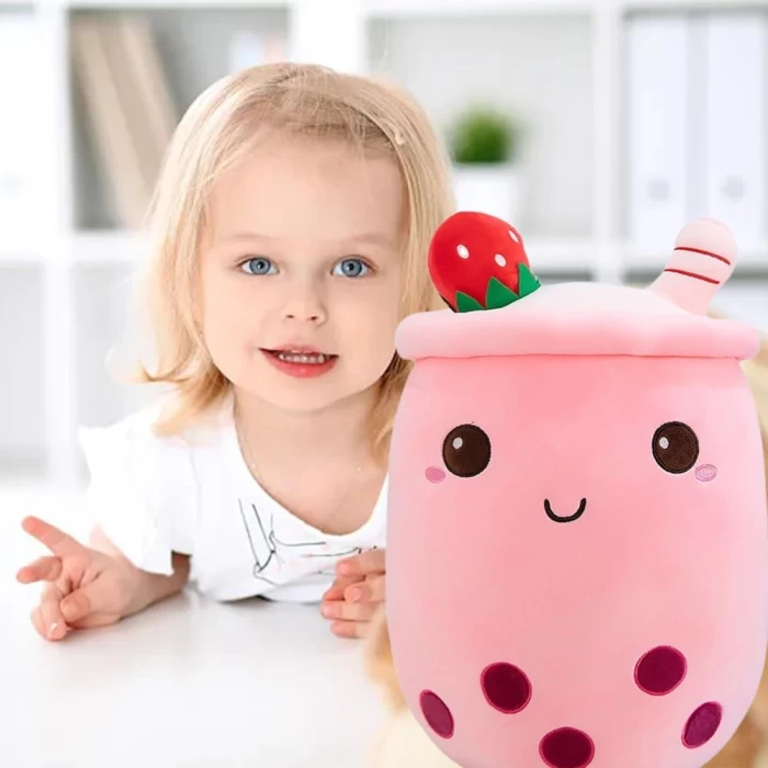 Bubble Tea Cup maskotka pluszowa zabawka z dziewczynką