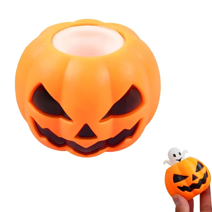 Gniotek Halloweenowy Dynia z Duszkiem – Straszny, Śmieszny i Antystresowy