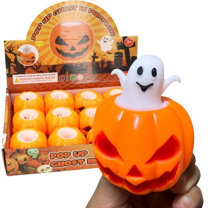 Gniotek Halloweenowy Dynia z Duszkiem – Straszny, Śmieszny i Antystresowy