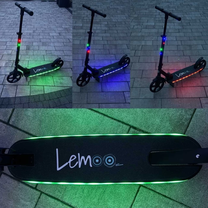 Hulajnoga LED Lemoo S200 tryby podświetlenia