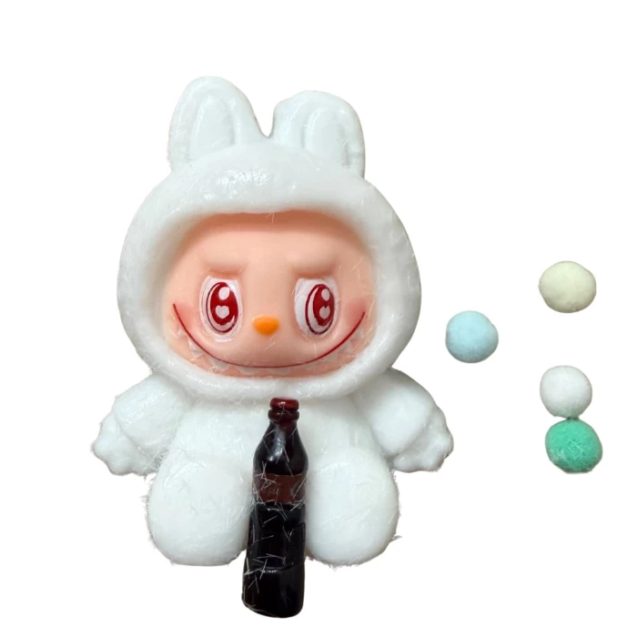 Labubu Squishy biały z Colą