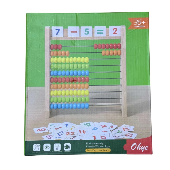 Drewniany Abakus Edukacyjny Montessori – Nauka Liczenia, która Bawi!