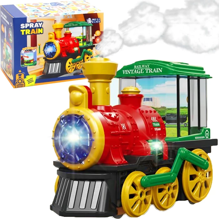 Lokomotywa dla dzieci Ciuchcia Interaktywna Dymi Gra Świeci