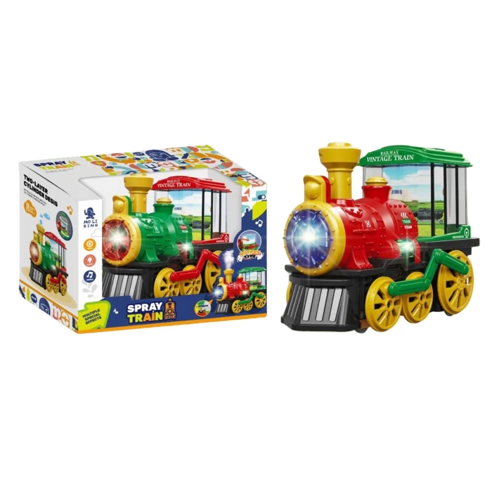 Lokomotywa dla dzieci Ciuchcia Interaktywna Dymi Gra Świeci