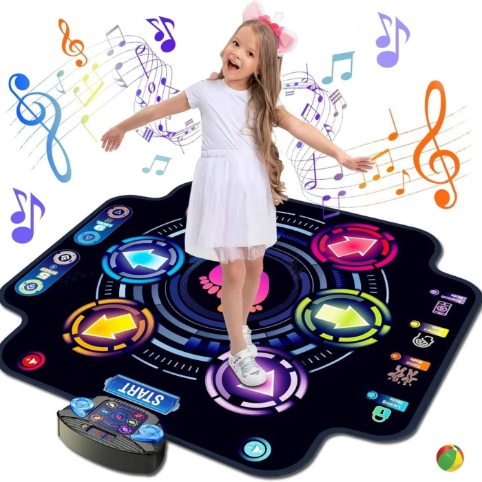 Mata Muzyczna do Tańca LED Bluetooth – 8 Strzałek, 3 Tryby