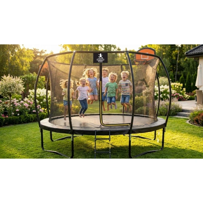 Trampolina Olympics Sport i dzieci skaczące