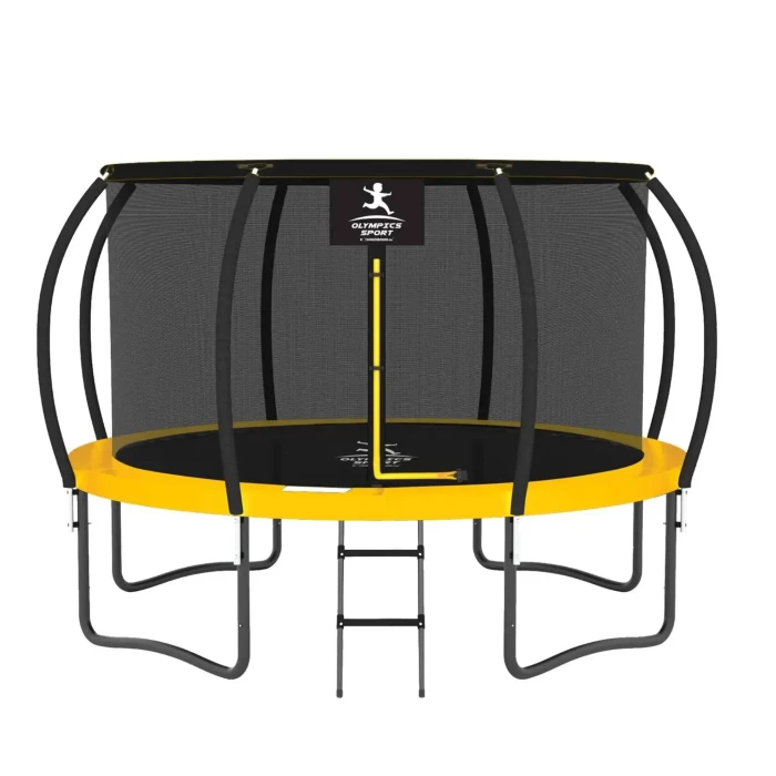 Duża trampolina ogrodowa dla dzieci 435 cm Premium 14FT Olympics Sport Pumpkin