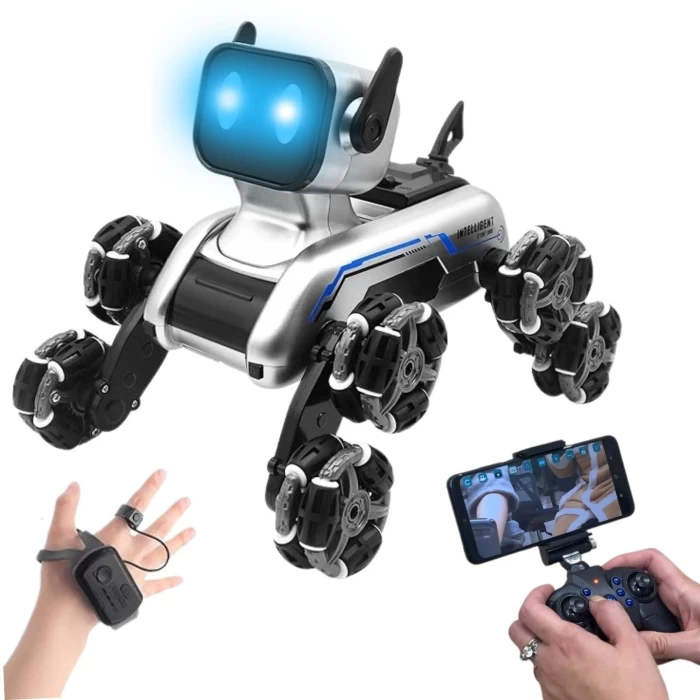 Zdalnie sterowany robot pies 8WD z kamerą – idealny towarzysz zabawy!