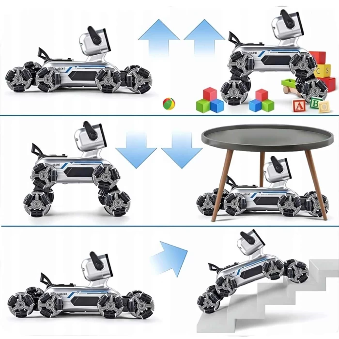 Zdalnie sterowany robot pies 8WD z kamerą