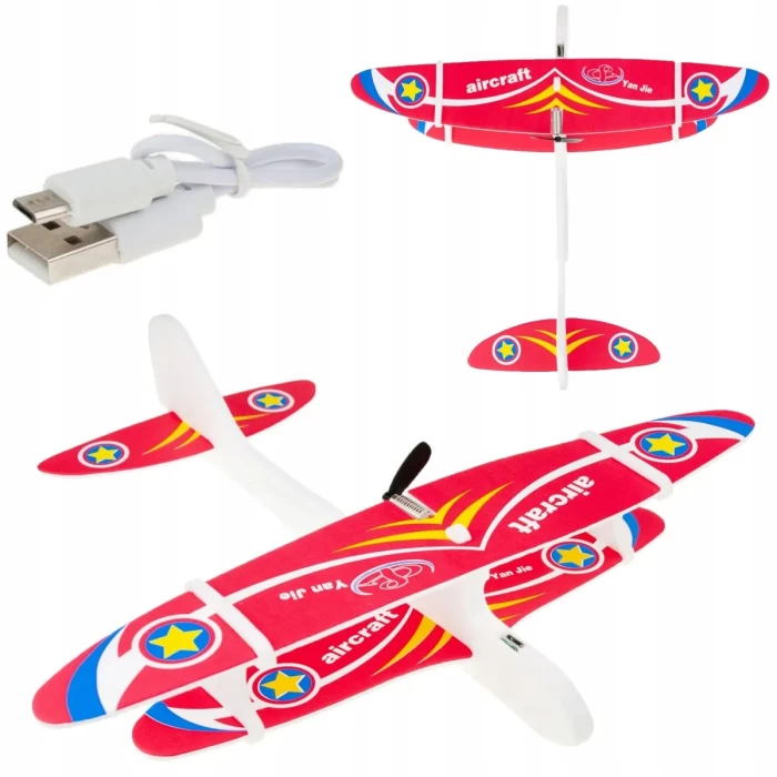 Samolot Piankowy Latający USB z Silnikiem – Lekki Szybowiec
