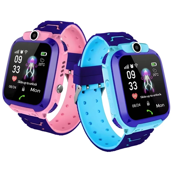 Bezpieczny Smartwatch Q12 dla dzieci – Rozmowy, SOS, lokalizacja LBS