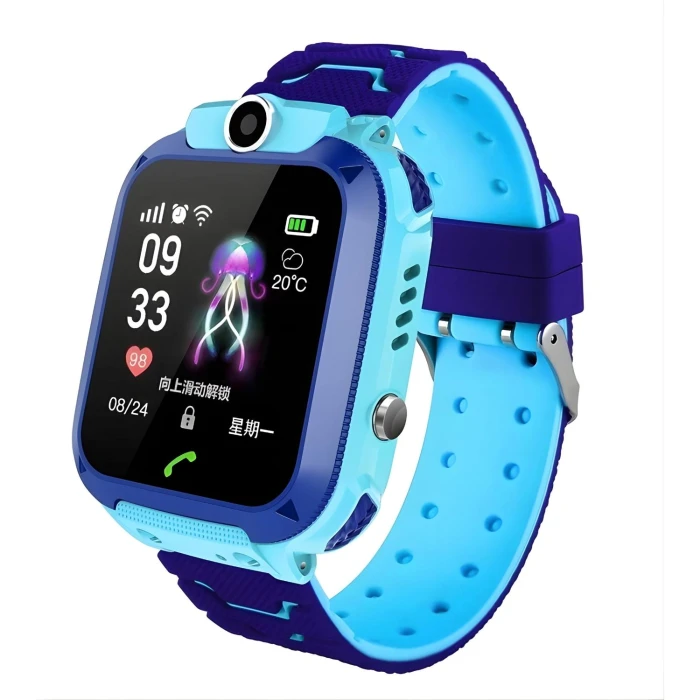 Bezpieczny Smartwatch Q12 dla dzieci – Rozmowy, SOS, lokalizacja LBS