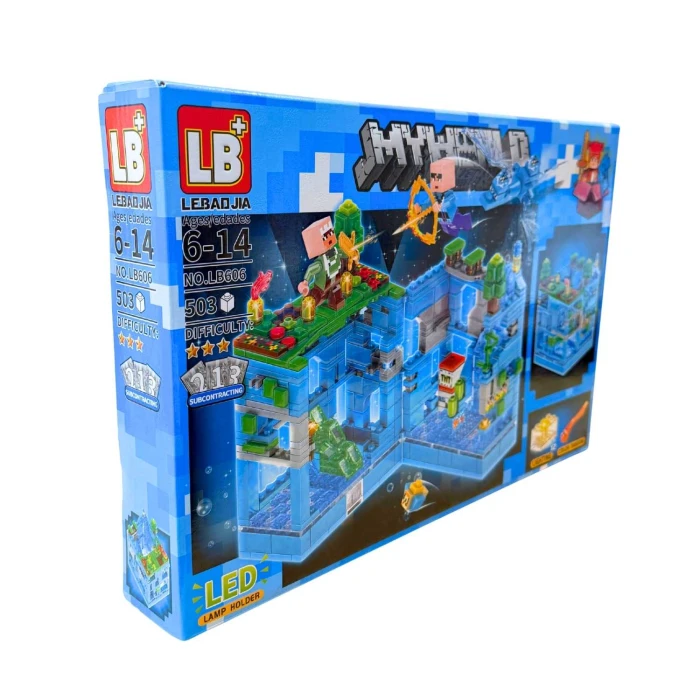 Klocki Minecraft Lodowa Twierdza 503el. My World