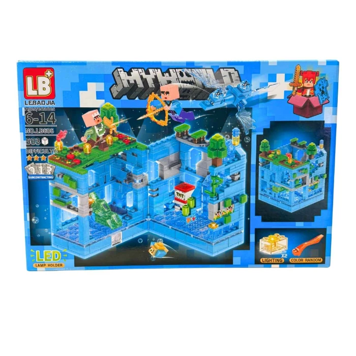 Klocki Minecraft Lodowa Twierdza 503el. My World