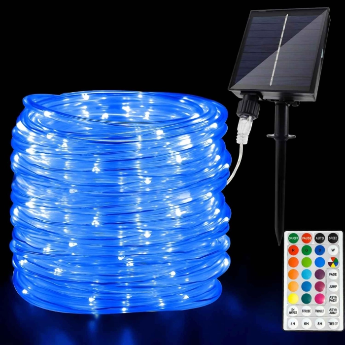 Wąż Solarny LED RGB 12 m z Pilotem – idealny do ogrodu i trampoliny