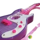 Gitara zabawka różowa elektryczna dla dzieci zabawka