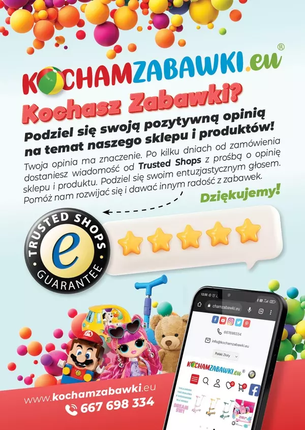 Opinie o sklepie internetowym Kocham Zabawki