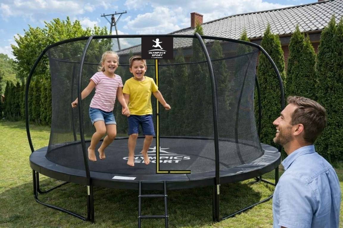 Radosne skoki na trampolinie Olympics Sport