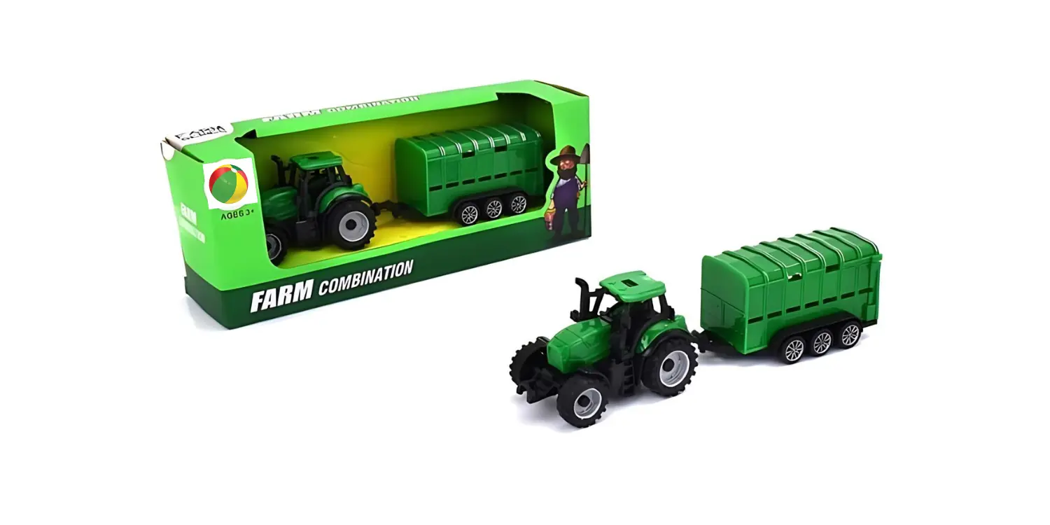 Traktor rolniczy z przyczepą 